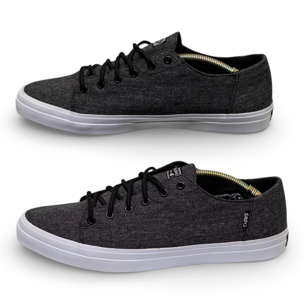 DVS Edmon Skate Shoes Mens 9‎ Gray CLEAN Rare Sample DVF0000258 Low Top Sneaker